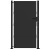 Garden Gate with Lock Black 100 x 200 cm Powder-coated steel