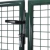 Fence Gate Steel 306x125 cm Green