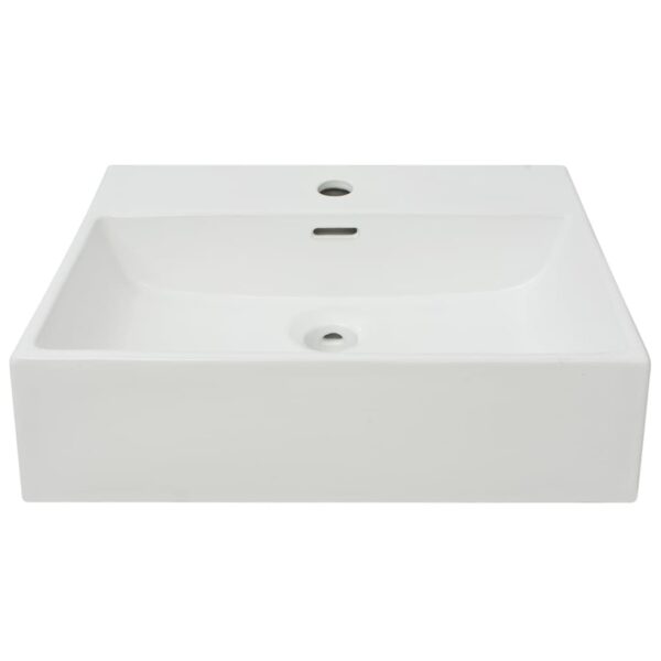 8718475519669_g_en_hd_1.jpg Basin with Faucet Hole Ceramic White 51.5x38.5x15 cm