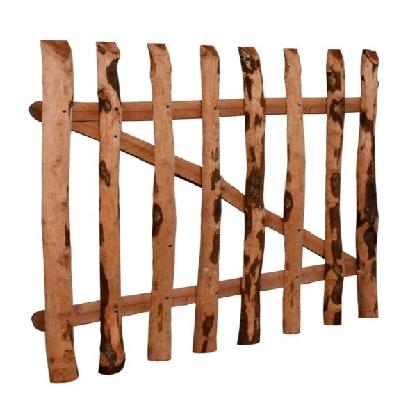 Single Fence Gate Impregnated Hazel Wood 100x60 cm