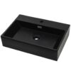 8718475589082_a_en_hd_1.jpg Basin with Faucet Hole Ceramic Black 60.5x42.5x14.5 cm