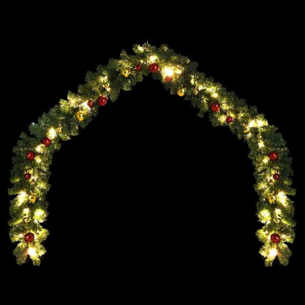 8718475600879_g_en_hd_3.jpg Christmas Garland Decorated with Baubles and LED Lights 10 m