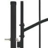 Garden Gate Steel 1x1.5 m Black
