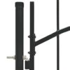 Garden Gate Steel 1x2 m Black