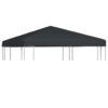 Gazebo Top Cover 310 g/mÂ² 3x3 m Grey