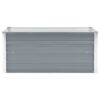 Garden Raised Bed Galvanised Steel 100x40x45 cm Grey
