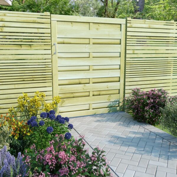 Garden Gate Impregnated Pinewood 100x125 cm Green