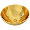Wash Basin 32.5x14 cm Ceramic Gold
