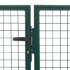 Garden Gate Steel 350x100 cm Green