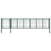 Garden Gate Steel 500x75 cm Green