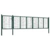 Garden Gate Steel 500x75 cm Green