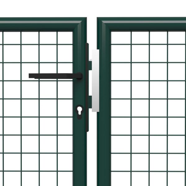 Garden Gate Steel 500x75 cm Green