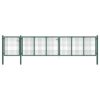 Garden Gate Steel 500x100 cm Green