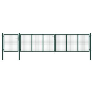Garden Gate Steel 500x100 cm Green