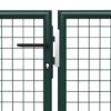 Garden Gate Steel 500x100 cm Green
