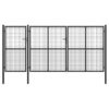 Garden Gate Steel 400x150 cm Anthracite