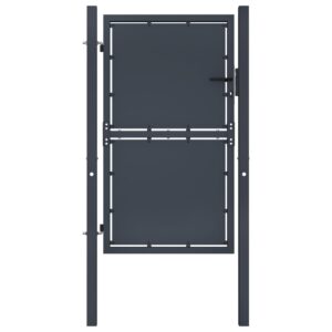 Garden Gate Steel 100x200 cm Anthracite