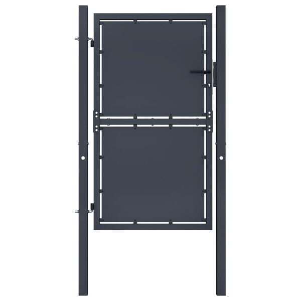 Garden Gate Steel 100x200 cm Anthracite