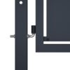 Garden Gate Steel 350x100 cm Anthracite