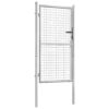 Garden Gate Galvanised Steel 105x150 cm Silver