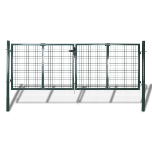 Garden Mesh Gate Fence Door Wall Grille 306x75 cm