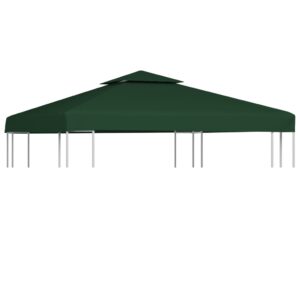 Gazebo Cover Canopy Replacement 310 g / mÂ² Green 3 x 3 m