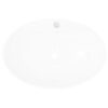 Luxury Ceramic Basin Oval with Overflow and Faucet Hole