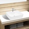 8718475942252_m_en_hd_1.jpg Ceramic Bathroom Sink Basin with Faucet Hole White Square