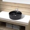 8718475942283_m_en_hd_1.jpg Ceramic Bathroom Sink Basin Faucet/Overflow Hole Black Round