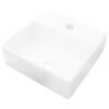 8718475942290_a_en_hd_1.jpg Ceramic Bathroom Sink Basin with Faucet Hole White Square