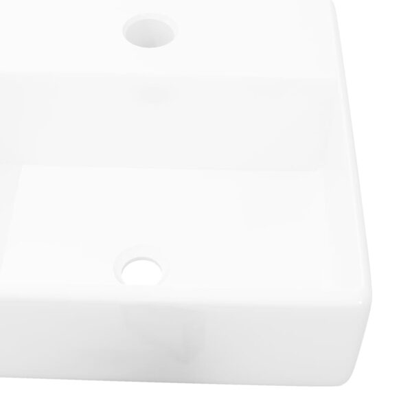 8718475942290_g_en_hd_2.jpg Ceramic Bathroom Sink Basin with Faucet Hole White Square