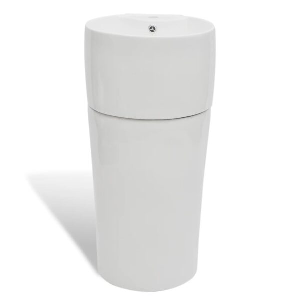 8718475942313_a_en_hd_1.jpg Ceramic Stand Bathroom Sink Basin Faucet/Overflow Hole White Round