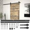 Sliding Door SKIEN Hardware Kit 200 cm Steel Black
