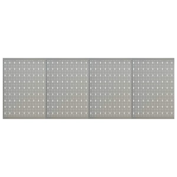 Wall-mounted Peg Boards 4 pcs 40x58 cm Steel