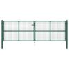 Mesh Garden Gate Steel 390x125 cm Green