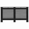 Radiator Cover Black 152x19x81.5 cm MDF