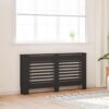 Radiator Cover Black 152x19x81.5 cm MDF