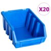 8719883869094_a_en_hd_1.jpg Stacking Storage Bins 20 pcs Blue Plastic