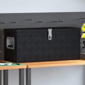 Aluminium Box 80x30x35 cm Black