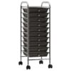 8720286011737_a_en_hd_1.jpg 10-Drawer Mobile Storage Trolley Black Plastic