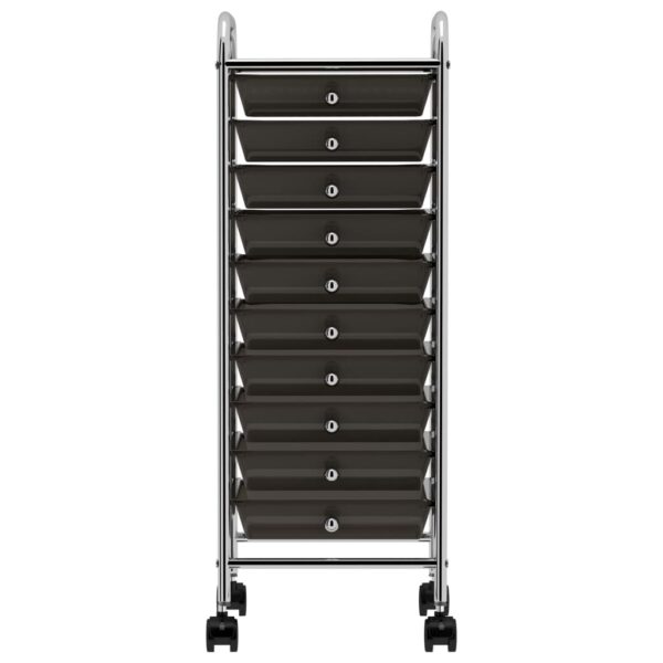 8720286011737_g_en_hd_1.jpg 10-Drawer Mobile Storage Trolley Black Plastic