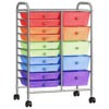 8720286011812_g_en_hd_1.jpg XXL 15-Drawer Mobile Storage Trolley Multicolour Plastic