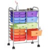 8720286011812_g_en_hd_2.jpg XXL 15-Drawer Mobile Storage Trolley Multicolour Plastic