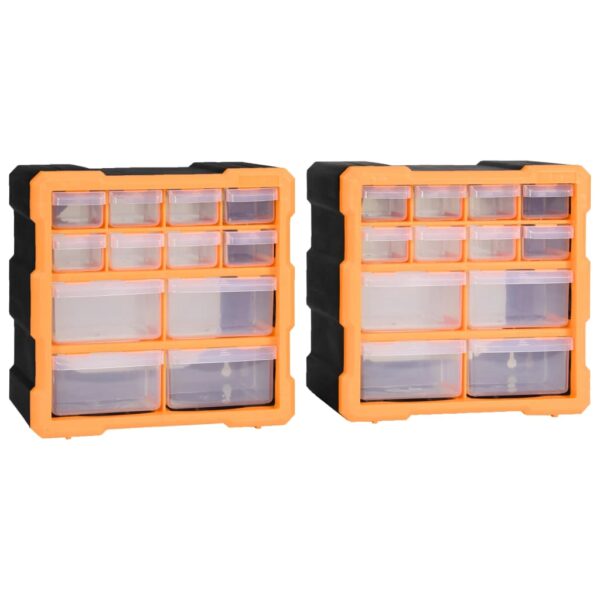 8720286058756_a_en_hd_1.jpg Multi-drawer Organisers with 12 Drawers 2 pcs 26.5x16x26 cm