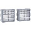 8720286058763_a_en_hd_1.jpg Multi-drawer Organisers with 12 Drawers 2 pcs 26.5x16x26 cm
