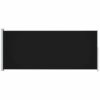 Patio Retractable Side Awning 180x500 cm Black