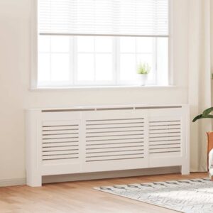 MDF Radiator Cover White 205 cm