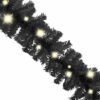 8720286363478_g_en_hd_3.jpg Christmas Garland with LED Lights 20 m Black