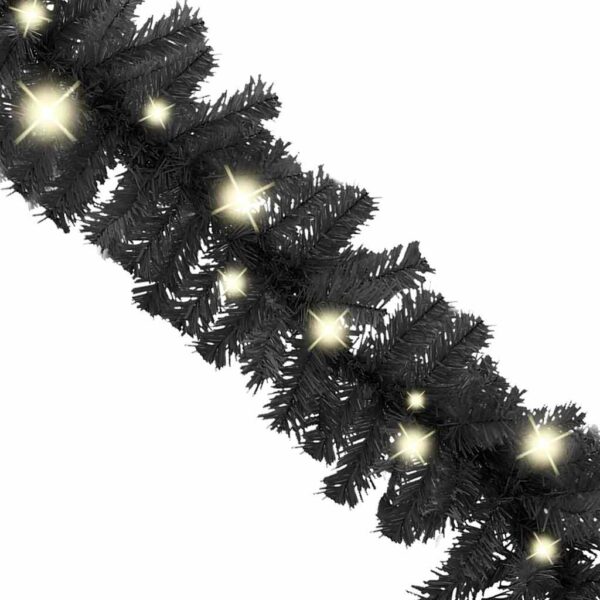 8720286363478_g_en_hd_3.jpg Christmas Garland with LED Lights 20 m Black