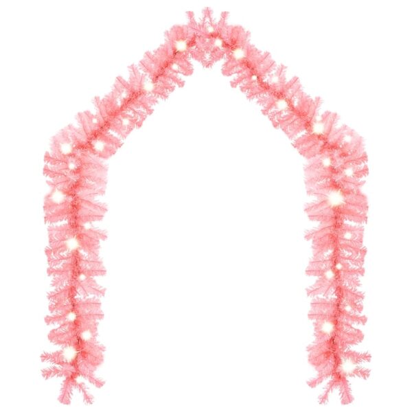 8720286363546_g_en_hd_1.jpg Christmas Garland with LED Lights 5 m Pink